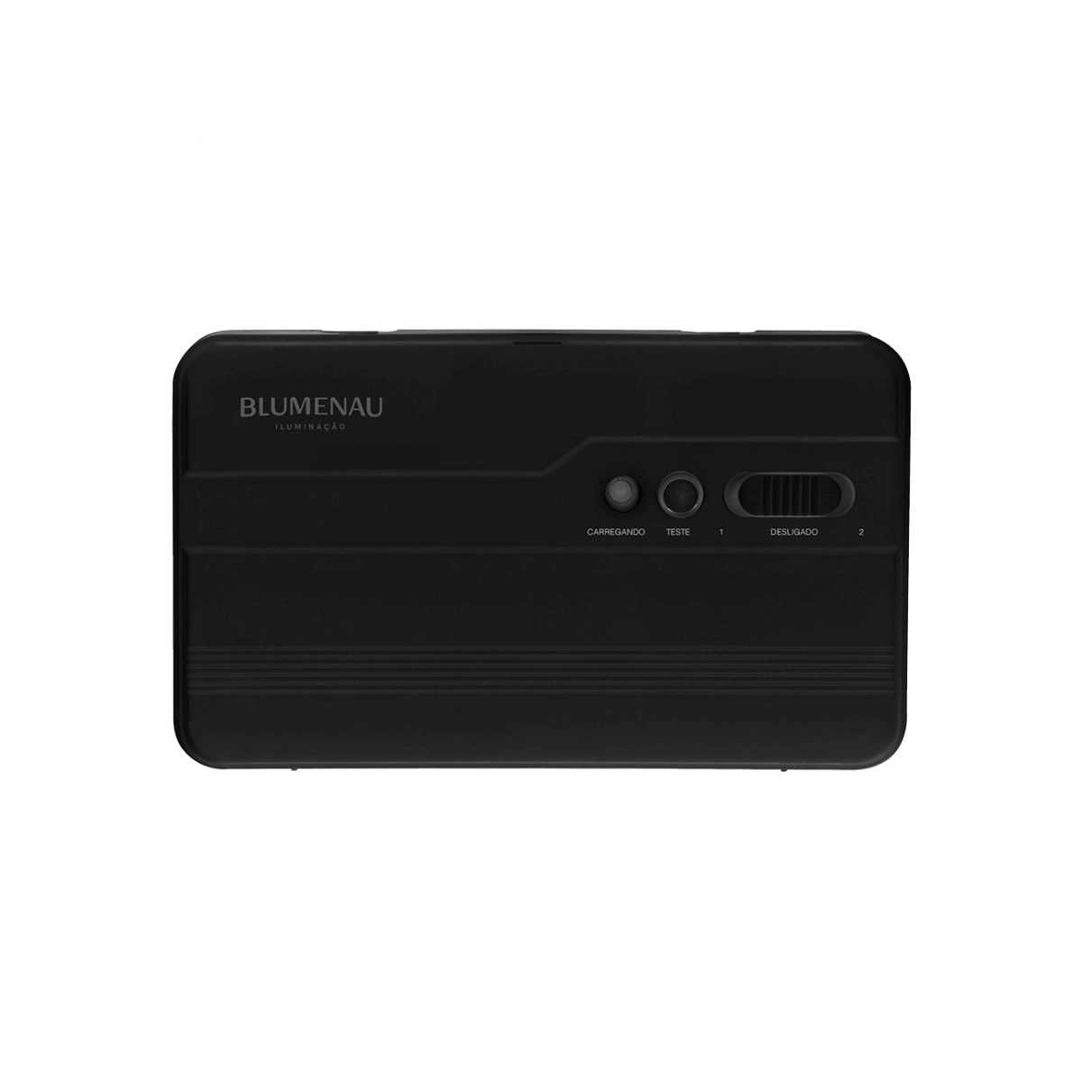 Kit 10 Luminária Emergência LED 2Faróis 10W 2200lm Preta Blumenau