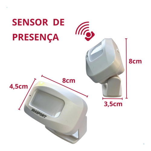 Anunciador De Presença Com Sensor Brasfort Anunciador De Presença Com Sensor Brasfort