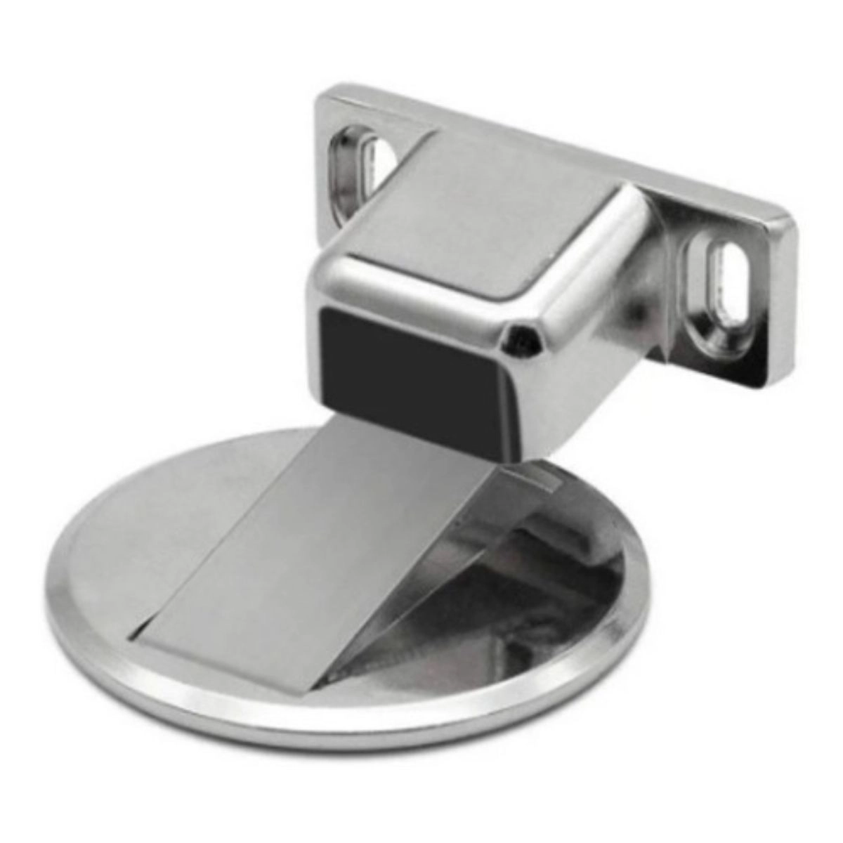 Kit 4 Prendedor Trava De Porta Batente Magnetico Slim Aço Cromado Bwinx Kit 4 Prendedor Trava De Porta Batente Magnetico Slim Aço Cromado Bwinx