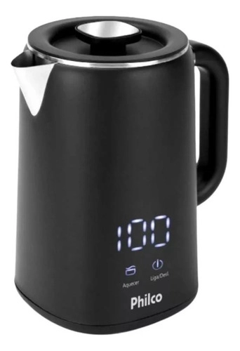 Chaleira Elétrica 1,8L Painel Digital PCH18B PHILCO Chaleira Elétrica 1,8L Painel Digital PCH18B PHILCO