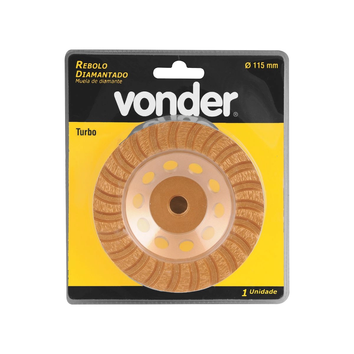 Rebolo diamantado 115mm turbo VONDER Rebolo diamantado 115mm turbo VONDER