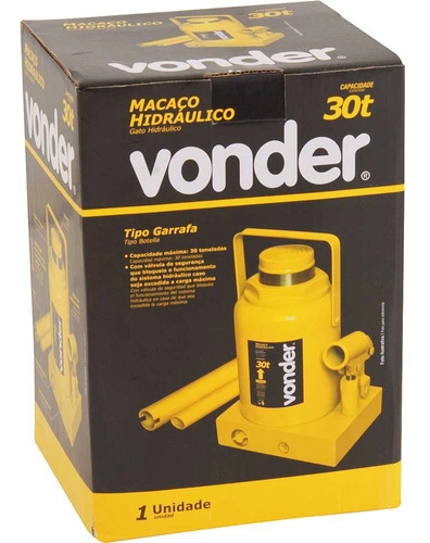 Macaco hidráulico tipo garrafa 30 toneladas 30 tf VONDER
