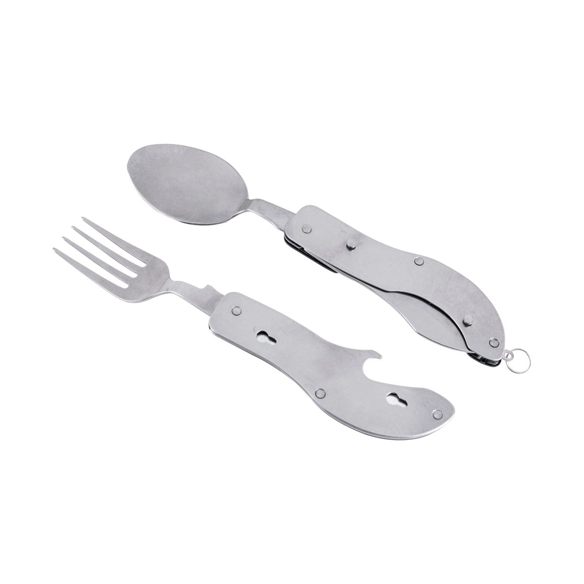 Canivete multiuso em aço inox com talheres 4 em 1 VONDER Canivete multiuso em aço inox com talheres 4 em 1 VONDER