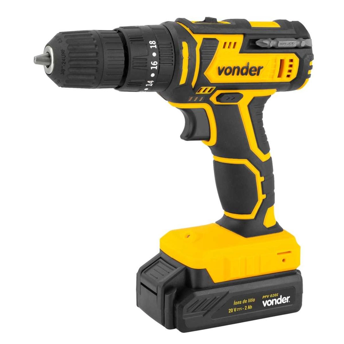 Parafusadeira/furadeira c/impacto 20V 78pçs PFV078 VONDER