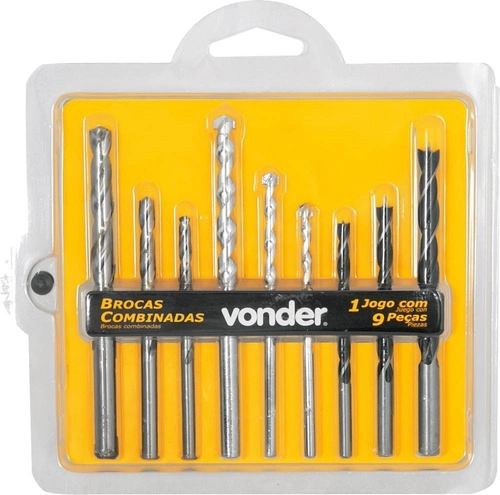 Furadeira Impacto 1/2 Vonder FIV709 Com 9 Brocas Furadeira Impacto 1/2 Vonder FIV709 Com 9 Brocas