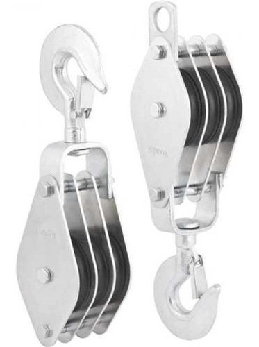 Moitão cadernal 80mm com 3 roldanas VONDER