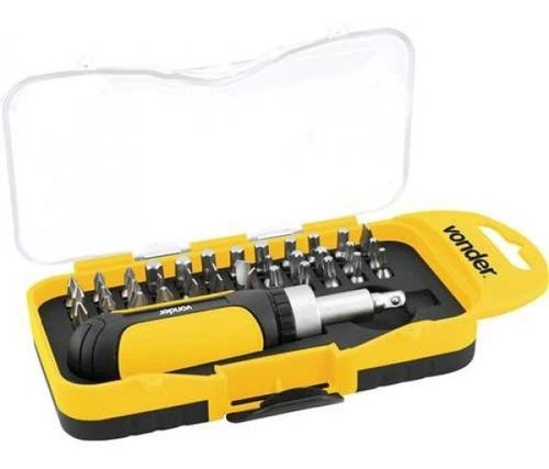 Jogo de bits/ponteiras com 38 peças encaixe sextavado 1/4" BP209 VONDER