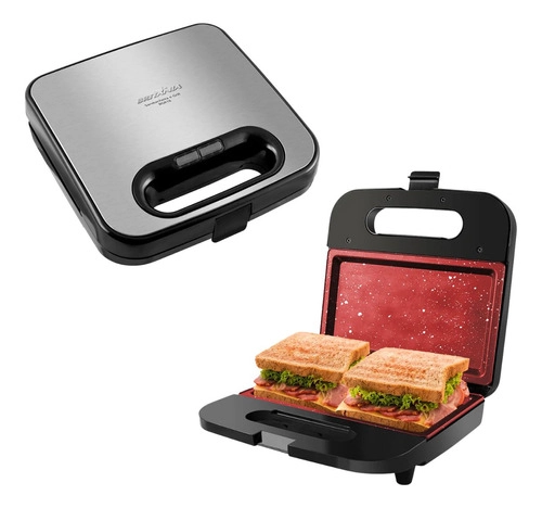 Sanduicheira Grill Bgr16 2 Em 1 Redstone 750w Britânia Sanduicheira Grill Bgr16 2 Em 1 Redstone 750w Britânia