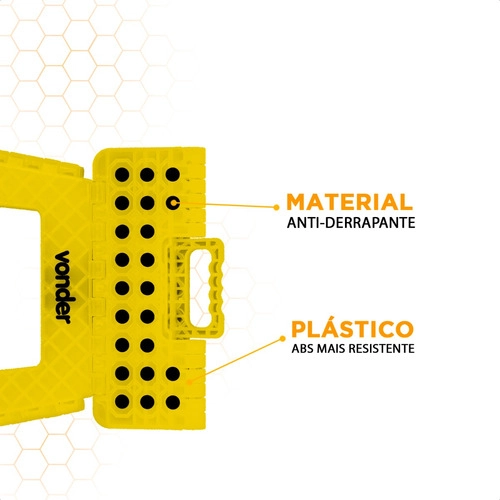 Banqueta plástica dobrável altura 450 mm VONDER Banqueta plástica dobrável altura 450 mm VONDER