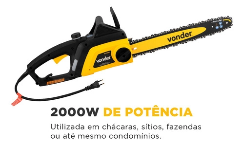 Motosserra Elétrica 2000W EV2000 Vonder Motosserra Elétrica 2000W EV2000 Vonder