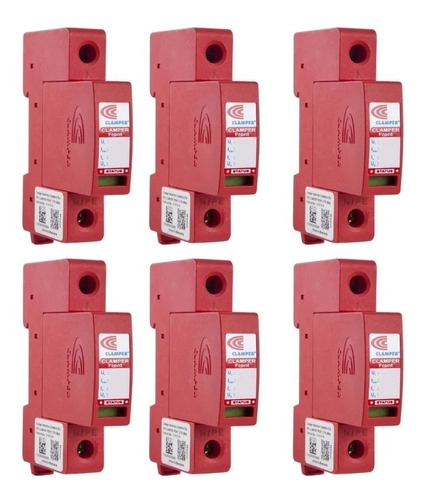 Kit 6 Dispositivo de Proteção Contra Surtos Elétricos (DPS) Clamper 15KA 275V