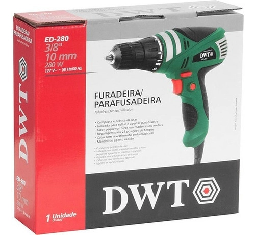 Furadeira/parafusadeira 3/8 ED280 DWT Furadeira/parafusadeira 3/8 ED280 DWT