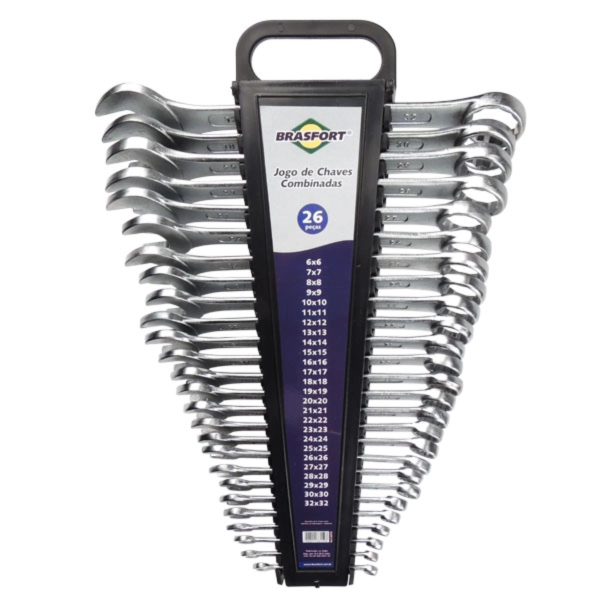 Chave Combinada 6mm A 32mm C/26Pçs BRASFORT