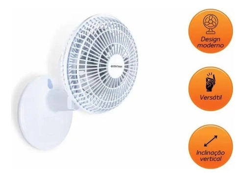 Ventilador Mini Turbo 20CM BRANCO/PRATA Ventimais Ventilador Mini Turbo 20CM BRANCO/PRATA Ventimais
