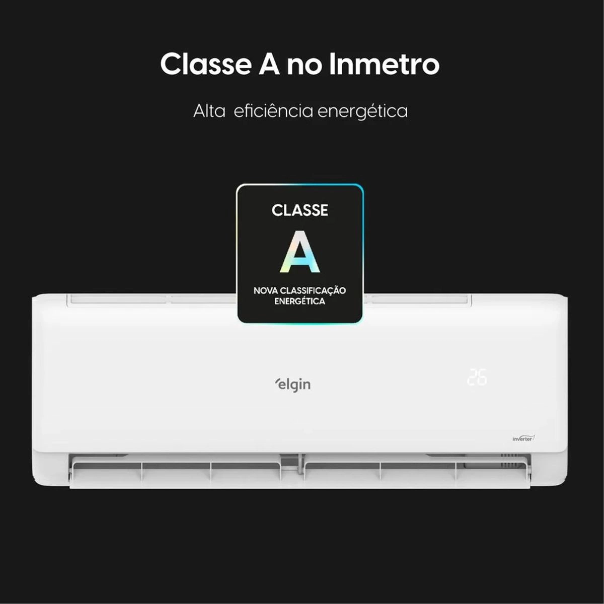 Ar Condicionado Split High Wall Eco Inverter II 24000 BTUs Frio WiFI ELGIN 220V Ar Condicionado Split High Wall Eco Inverter II 24000 BTUs Frio WiFI ELGIN 220V