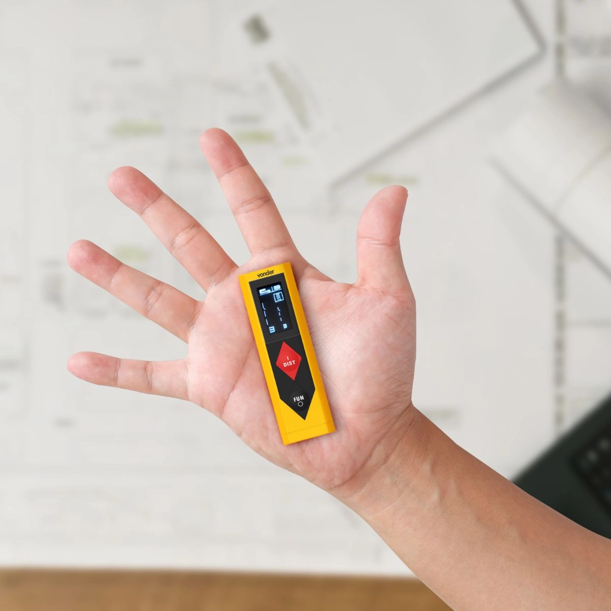 Medidor de distância a laser 30m compacto VONDER Medidor de distância a laser 30m compacto VONDER