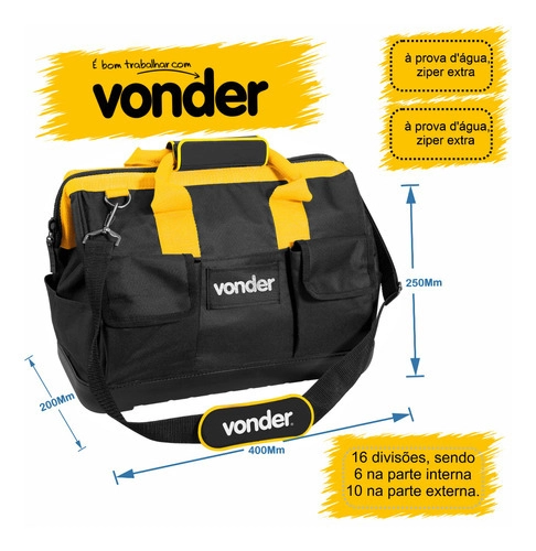 Bolsa em lona para ferramentas BL070 VONDER