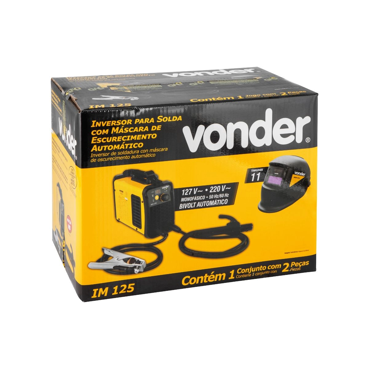 Inversor para solda IM125 c/ máscara Bivolt VONDER 