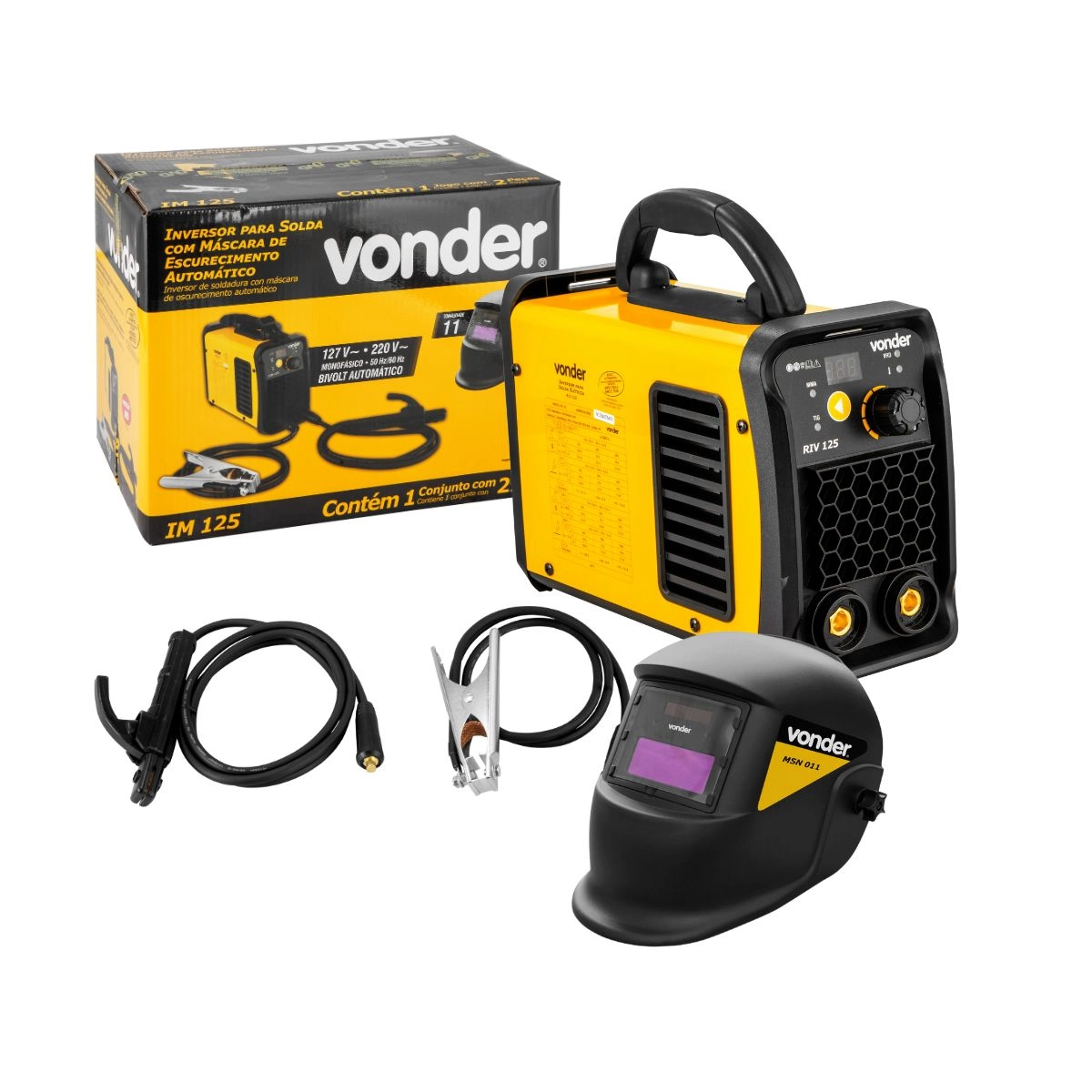 Inversor para solda IM125 c/ máscara Bivolt VONDER 