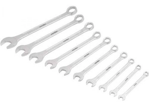 Jogo de chaves combinadas 6 mm a 22 mm aço cromo vanádio 10 peças VONDER