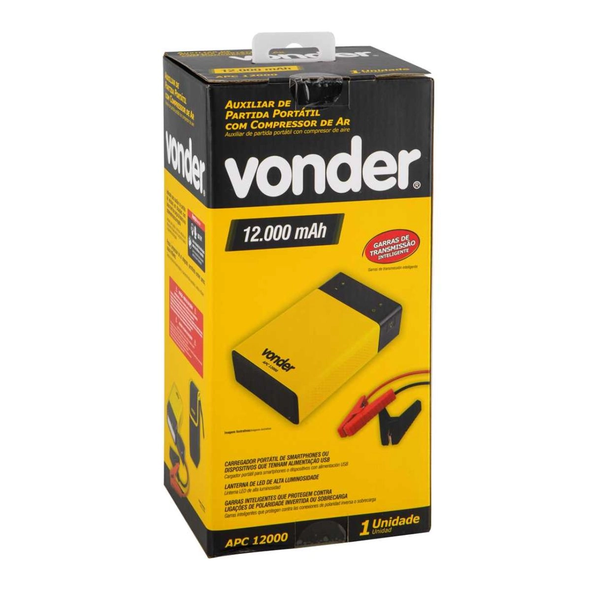 Auxiliar partida portátil+compressor de ar APC12000 VONDER Auxiliar partida portátil+compressor de ar APC12000 VONDER