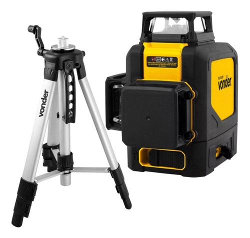Kit Vonder - Nível Laser Recarregável 30 Metros NLR030 + Tripé