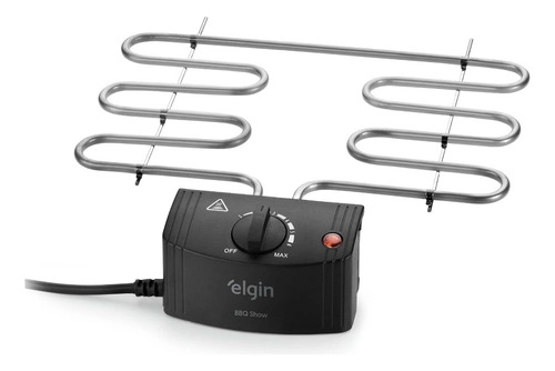 Churrasqueira Elétrica Preta BBQ SHOW CHU 2000W ELGIN 220V 