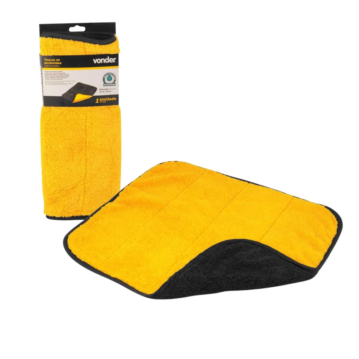 Toalha de microfibra dupla face 45 x 38 420 g/m² VONDER