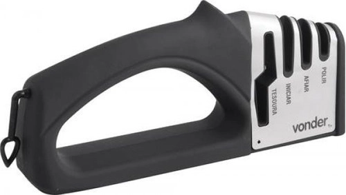 Afiador de facas e tesouras com vídea e cerâmica VONDER Afiador de facas e tesouras com vídea e cerâmica VONDER