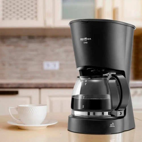 Cafeteira Elétrica 28 Cafezinhos CP28 Preta Britânia Cafeteira Elétrica 28 Cafezinhos CP28 Preta Britânia