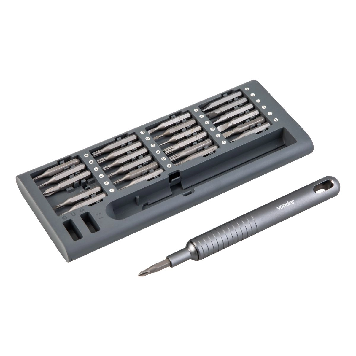 Jogo de bits/ponteiras de precisão c/ 51peças de 4mm VONDER