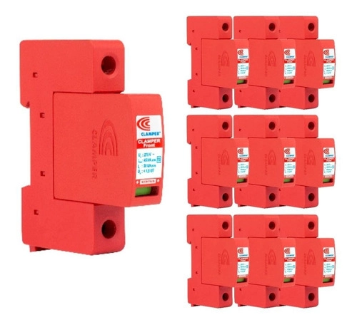kit 10 Dispositivo de Proteção Contra Surtos Elétricos (DPS) Clamper 45KA 275V