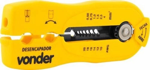 Alicate desencapador fixo para fios e cabos VONDER