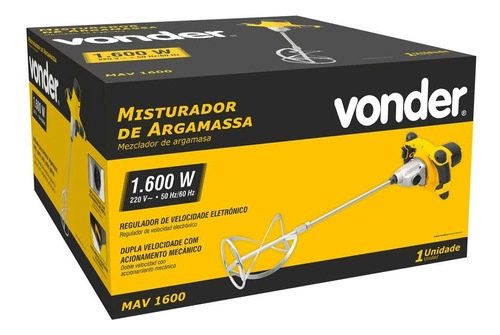 Misturador de Argamassa MAV1600 Vonder - 220V Misturador de Argamassa MAV1600 Vonder - 220V