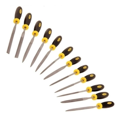 Jogo de limas agulha com cabo com 12 peças VONDER  Jogo de limas agulha com cabo com 12 peças VONDER