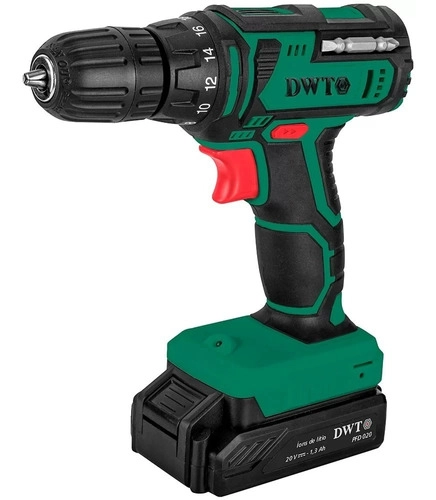 Parafusadeira e Furadeira a bateria 20V Bivolt PFD020 DWT Parafusadeira e Furadeira a bateria 20V Bivolt PFD020 DWT