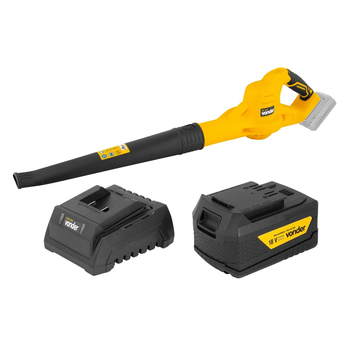Soprador Folhas ISV1834 + Bateria 4Ah e Carregador Vonder