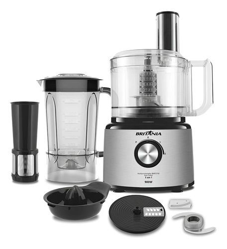 Multiprocessador 5 em 1 Inox Turbo Bmp2700p 220V Britânia Multiprocessador 5 em 1 Inox Turbo Bmp2700p 220V Britânia