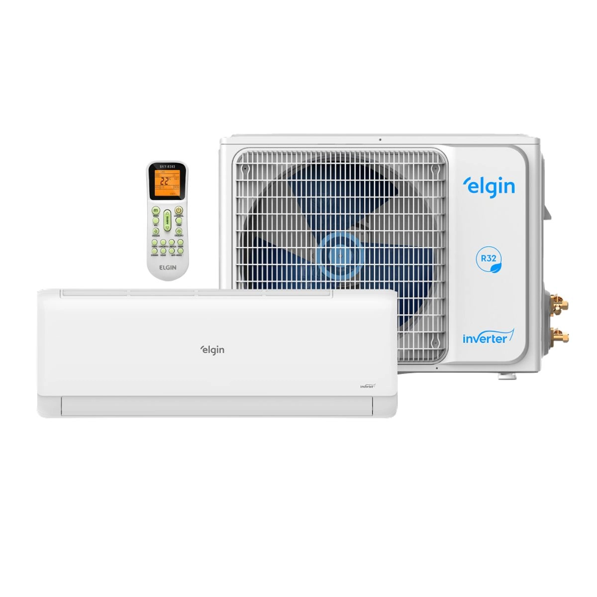 Ar Condicionado Split High Wall Eco Inverter II 12000 BTUs Frio WiFI ELGIN 220V Ar Condicionado Split High Wall Eco Inverter II 12000 BTUs Frio WiFI ELGIN 220V