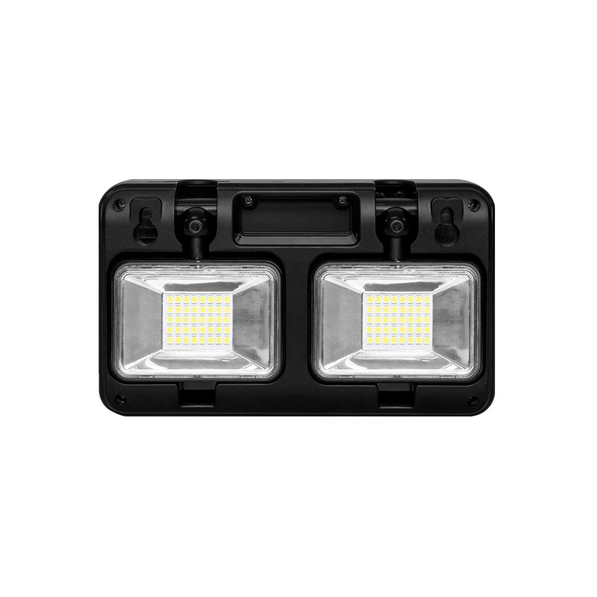 Kit 4 Luminária Emergência LED 2Faróis 10W 2200lm Preta Blumenau Kit 4 Luminária Emergência LED 2Faróis 10W 2200lm Preta Blumenau