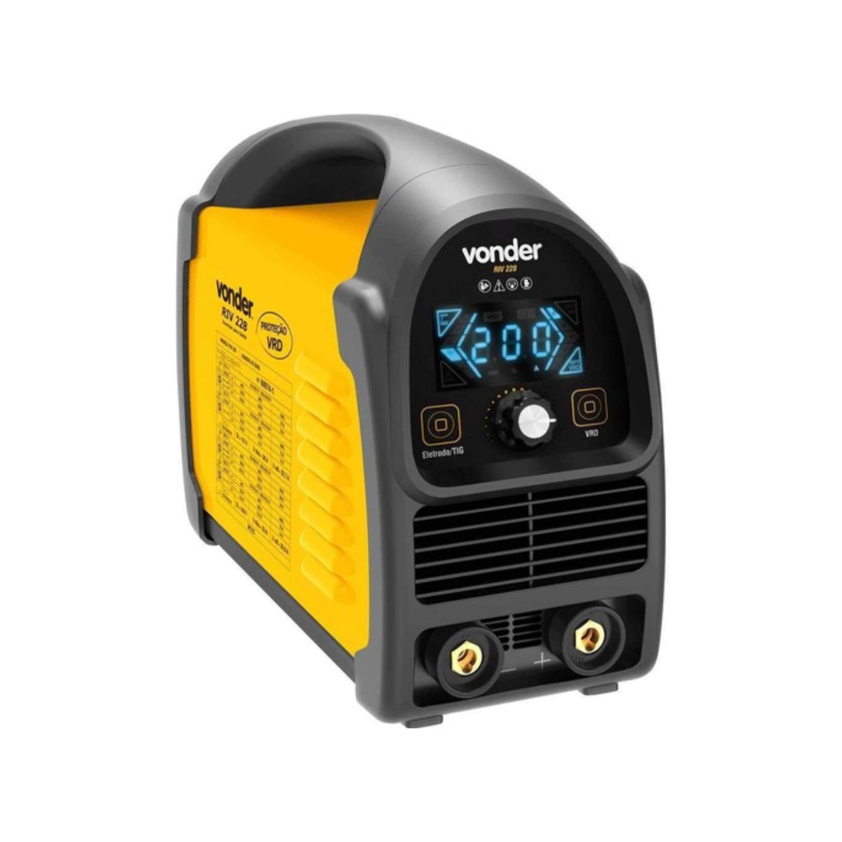 Maquina Inversora Solda RIV228 Bivolt + 2 Esquadros VONDER Maquina Inversora Solda RIV228 Bivolt + 2 Esquadros VONDER
