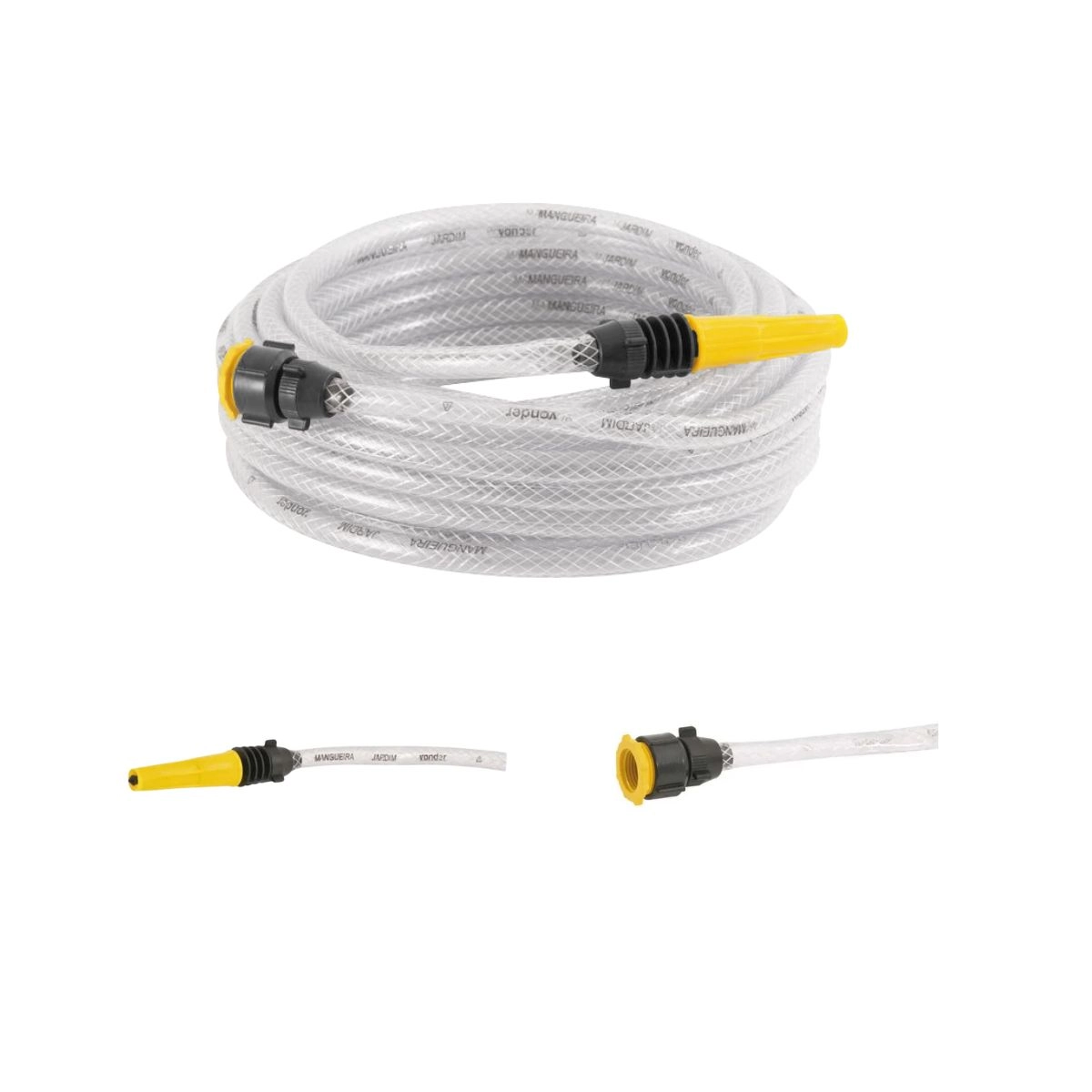 Mangueira para jardim trançada transparente 30m Vonder