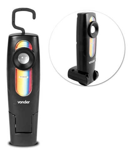 Lanterna recarregável de inspeção 6W LED CRI96 bivolt VONDER
