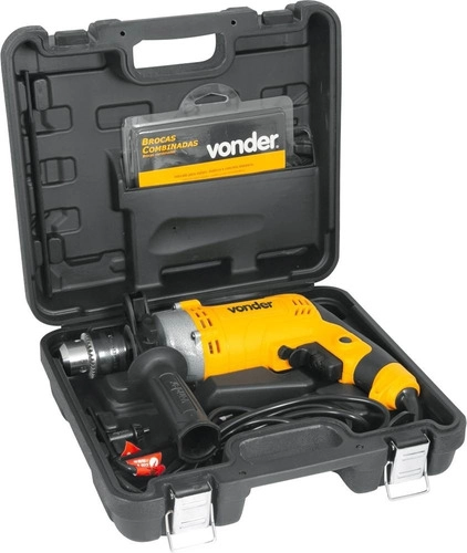 Furadeira Impacto 1/2 Vonder FIV709 Com 9 Brocas Furadeira Impacto 1/2 Vonder FIV709 Com 9 Brocas