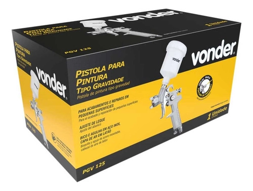 Pistola de precisão tipo gravidade PGV125 VONDER 