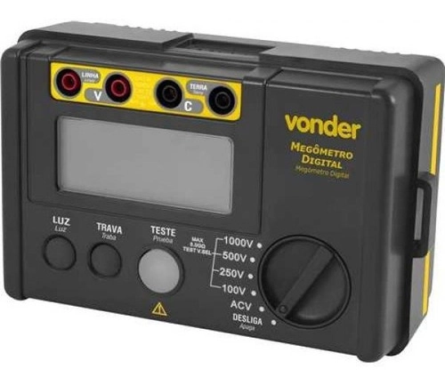 Megômetro digital 5,5 G 100V - 1000V VONDER