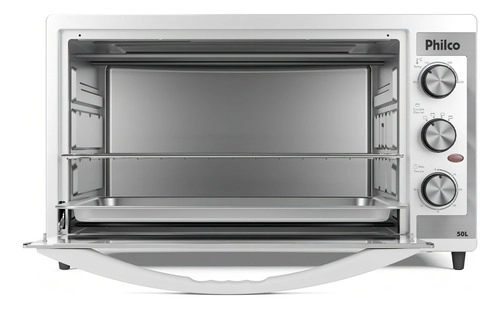 Forno Elétrico Branco 50l Dupla Resistência Pfe52b Philco Forno Elétrico Branco 50l Dupla Resistência Pfe52b Philco