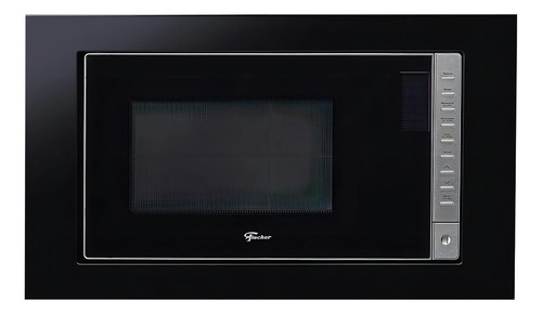 Microondas De Embutir Fit Line Moldura Preta 25 Litros Fischer