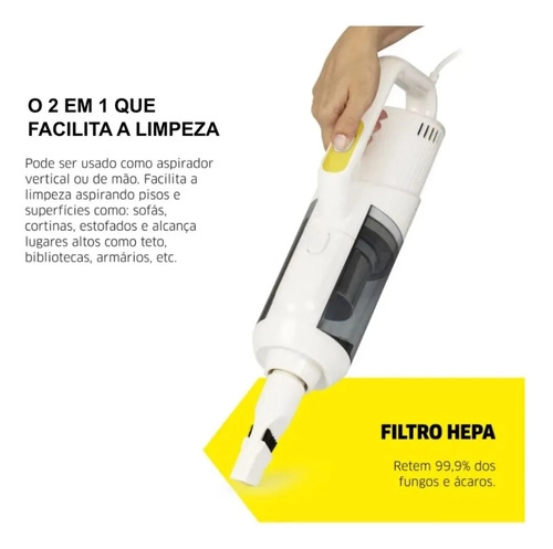 Aspirador de Pó Vertical 2 em 1 VCL2 1000W Karcher Aspirador de Pó Vertical 2 em 1 VCL2 1000W Karcher