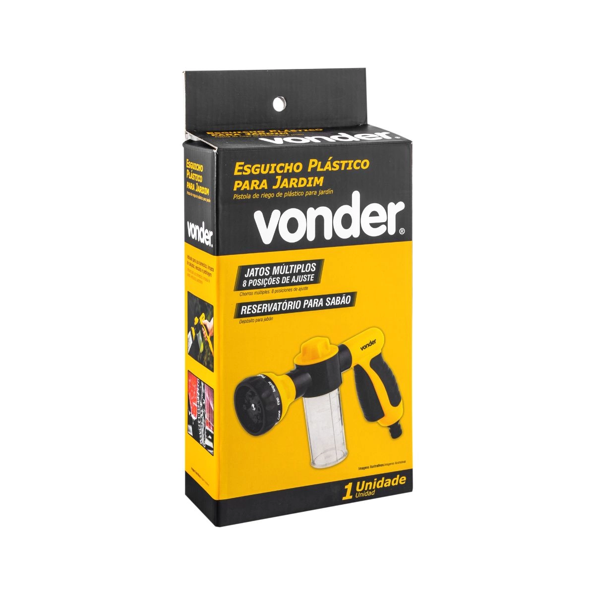 Esguicho plástico para jardim 8 funções VONDER Esguicho plástico para jardim 8 funções VONDER